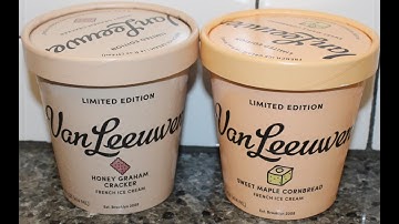 Van Leeuwen Honey Graham Cracker & Sweet Maple Cornbread Ice Cream Review