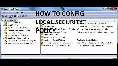 LOCAL SECURITY POLICY ?? CONFIG ?? PASSWORD POLICY ?? LEARN NOW ...!! CONFIG NOW .??