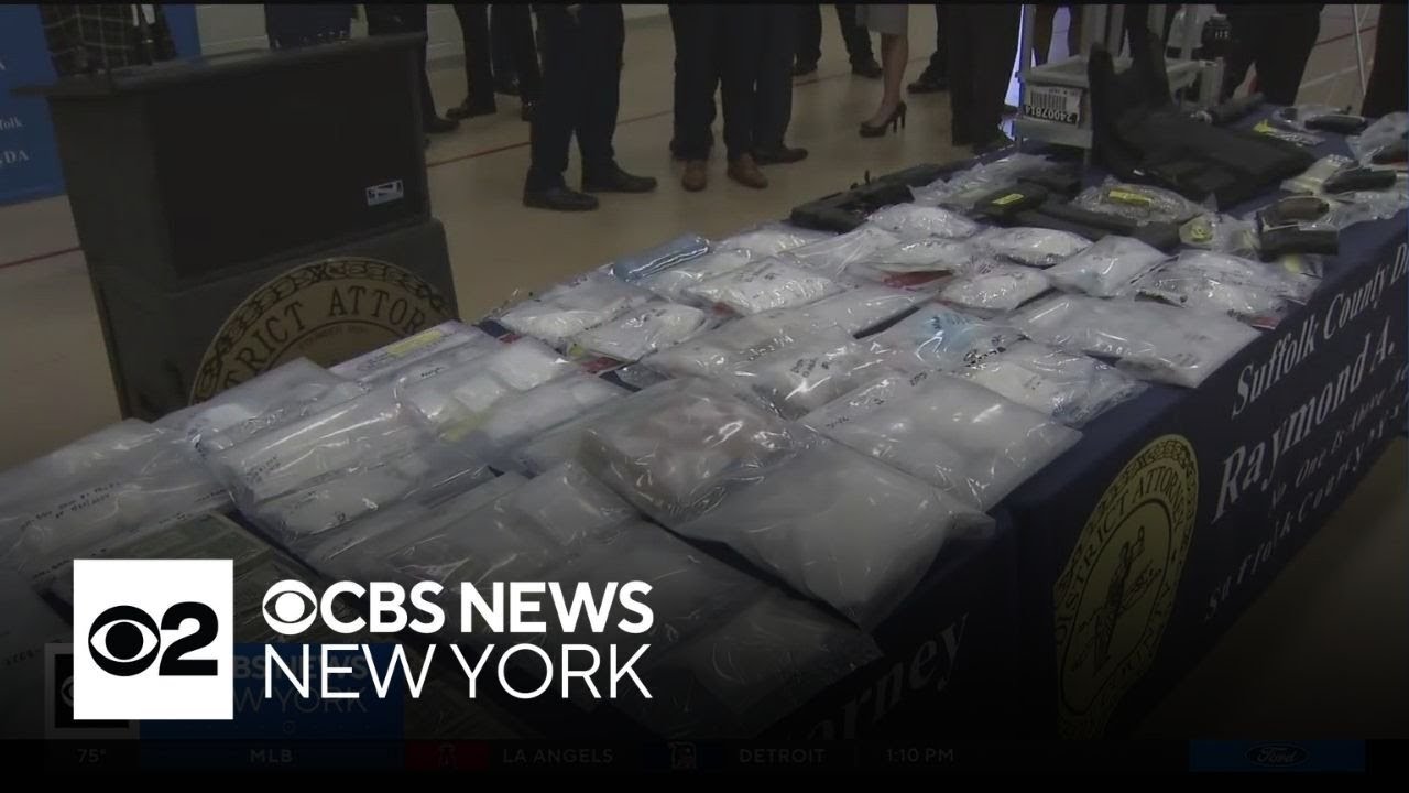 Dozens indicted in New York drug and gun takedown - YouTube