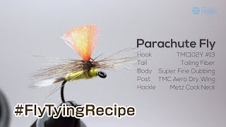 #FlyTyingRecipe / Parachute Fly / Tiemco Fly Fishing JP