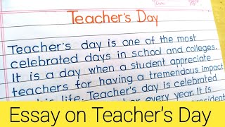 paragraph on teachers day