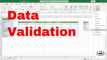 How to use Data Validation in MS Excel | Microsoft Excel in Urdu & Hindi