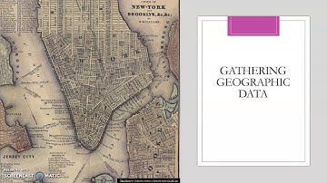 Topic 1.2: Geographic Data