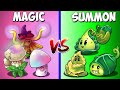 Team MAGIC vs SUMMON - Who Will Win? - PvZ 2 Team Plant VS Team Plant