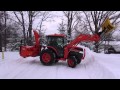 Charles Operating A Kubota L5740....Serious Snow Removal!