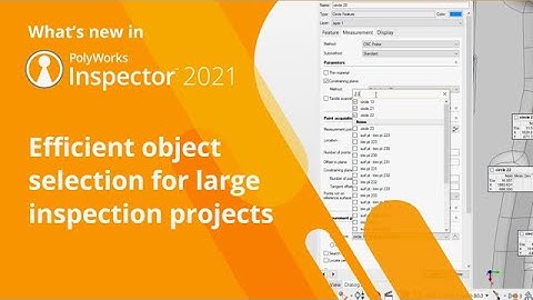 Efficient object selection for large inspection projects
