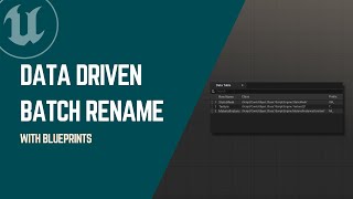 Celebrity Data Driven Batch Rename With Blueprints - Using Data Tables In Unreal Engine Wealth