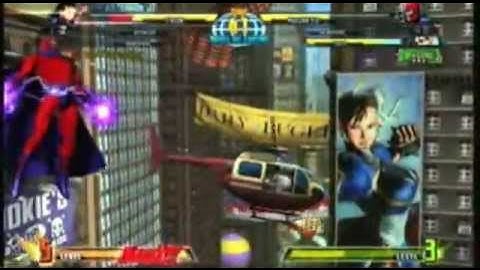 Marvel Vs Capcom 3 Xbox Live Player Match vs some douche