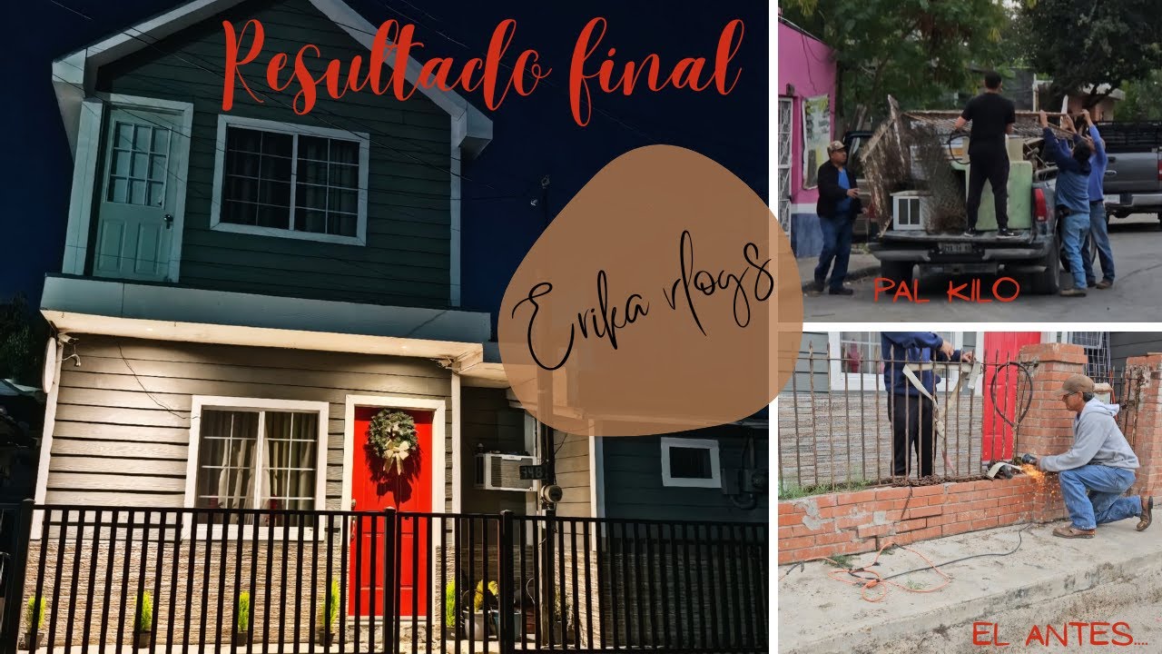 Estrenando nuevo portón el antes y el después/Mami vino de visita