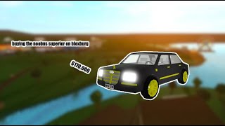 Purchasing The Noobus Superior in Bloxburg (Roblox)