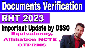 RHT Important Update Regarding Documents Verification 2023 #GH_Knowledge_Pro