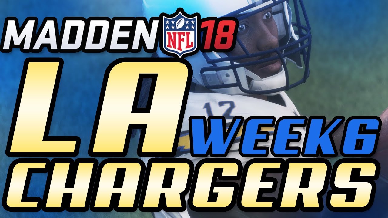 Madden 18 Franchise Mode Week 6 || LA Chargers vs Oakland Raiders PS4 Gameplay