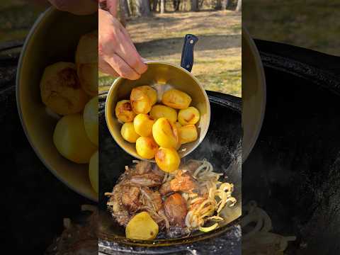 Самая чудесная пора года для ПРИГОТОВЛЕНИЯ ВКУСНЫХ И ПОЛЕЗНЫХ Рёбер и настоящей картошки на огне ?