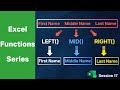 Excel TEXT Functions- LEFT, RIGHT & MID - Demystified with Examples #exceltips #excel #exceltutorial