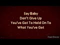 Step by Step (Annie Lennox; in the style of Whitney Houston) Karaoke - Lower/Male Key