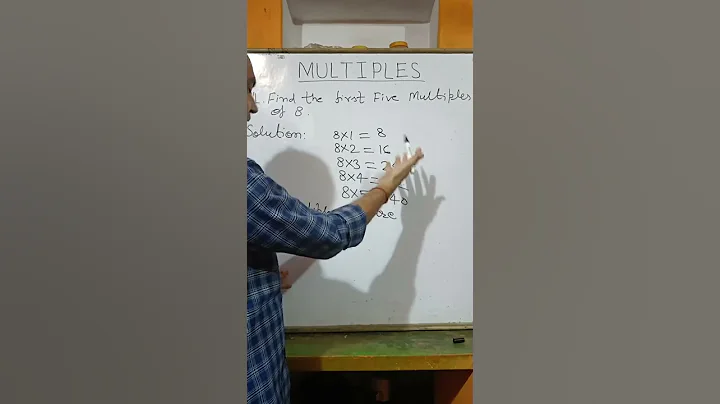 First Five Multiple Of 8 ll By Harekrishna Joshi ll#maths #youtube #shorts #youtubeshorts
