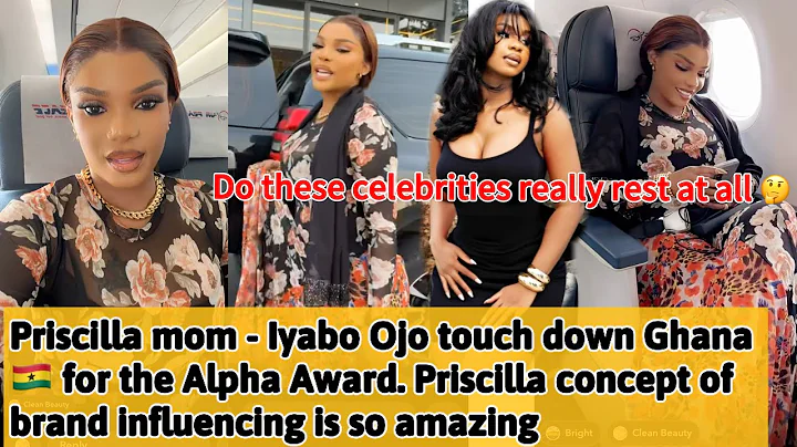 Iyabo Ojo touched down Ghana 🇬🇭 for the Alpha award. Priscilla, her mom and baby Rakeem new deal.