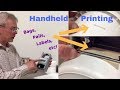 Inkjet Test Printing- BAGS, Pails, Labels, Handheld Inkjet REINER...