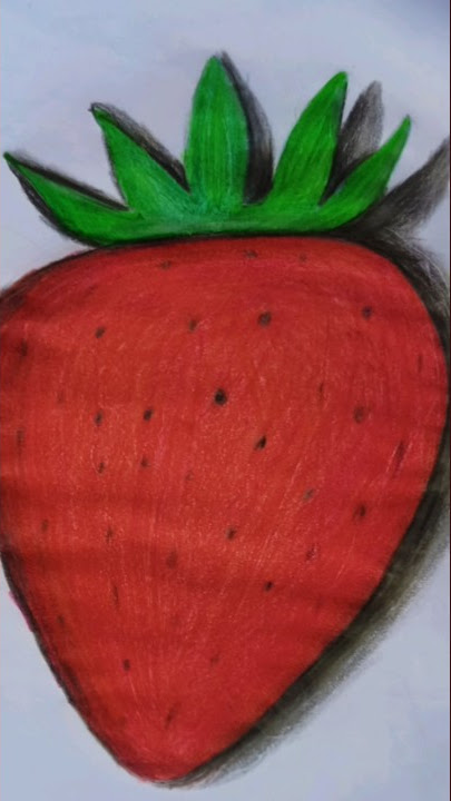 Cartoon V/S Realistic#strawberry#by Bidisha#Bidisha's dream channel🎨