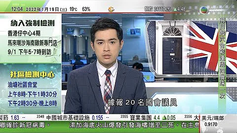 TVB午间新闻｜据报英国20名国会议员拟就首相府封城期间办聚会对约翰逊提不信任动议｜多间航空公司忧5G影响飞机运作｜汤加火山爆发及海啸后大量房屋受损 ｜20220119香港新闻 TVB News - 天天要闻