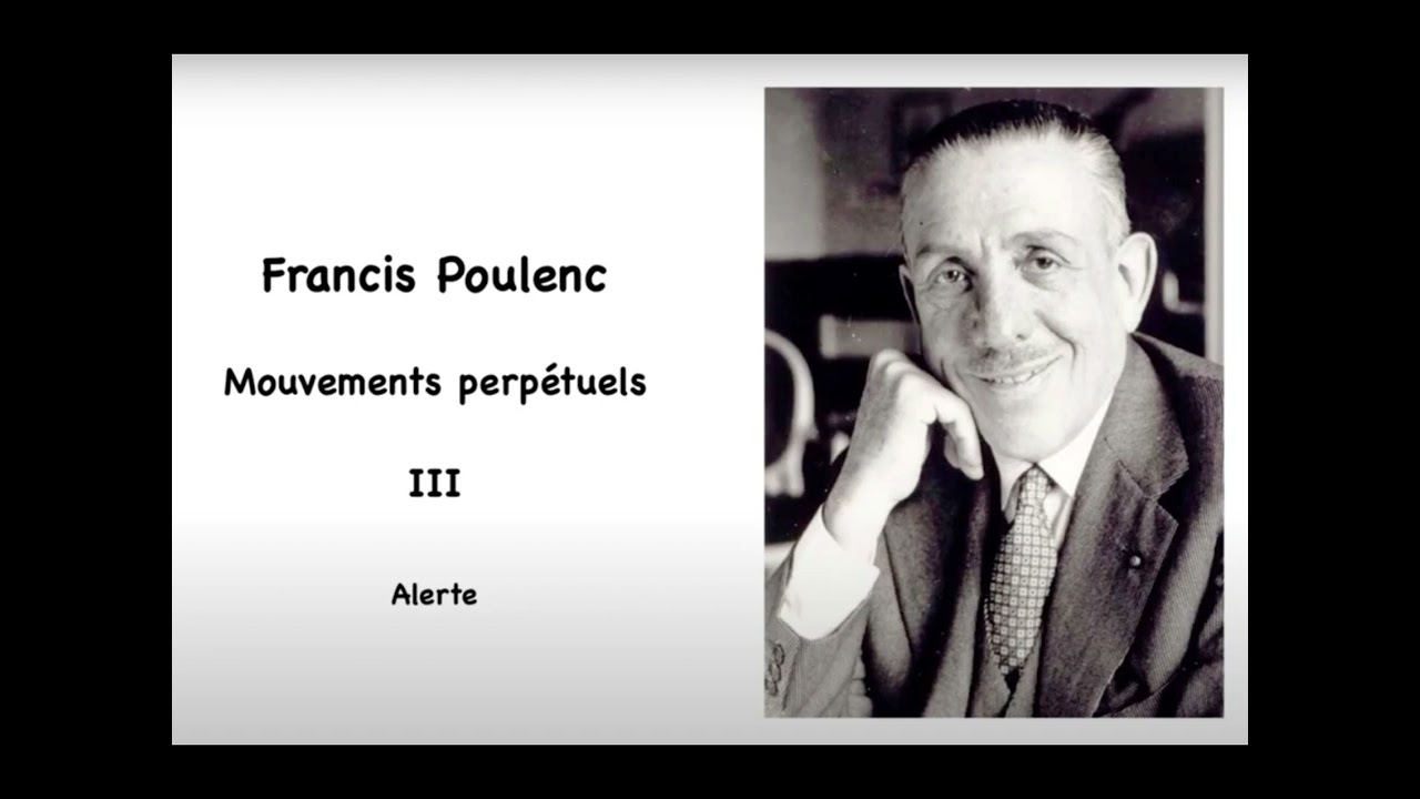 ℝMᵁᴴᶠFrancis Poulenc mouvements perpétuels - sonate 1922 - C Viot, V Airault -remastering G Chalaron