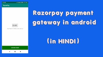 RazorPay  payment gateway integration*(in Hindi) in Android in Hindi |Simple And Easy
