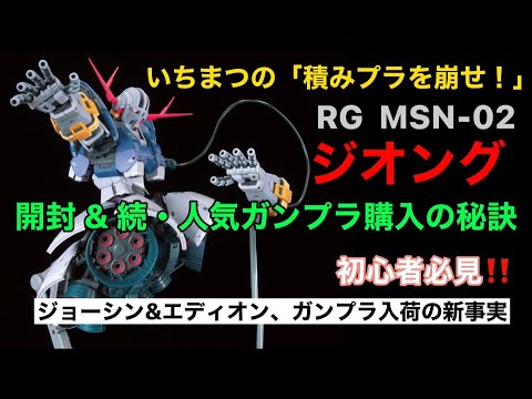いちまつ の 積みプラを崩せ！！ やっと買えた！ RG ジオング 開封