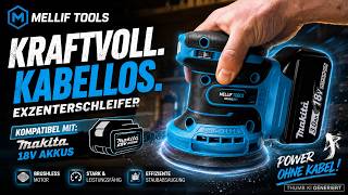 Mellif 125mm Akku Exzenterschleifer - Makita Akku kompatibel @DensToolBox