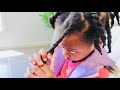 4 yr old Rising YouTuber twisting her own  hair! I never taught her..VLOGMAS day 4