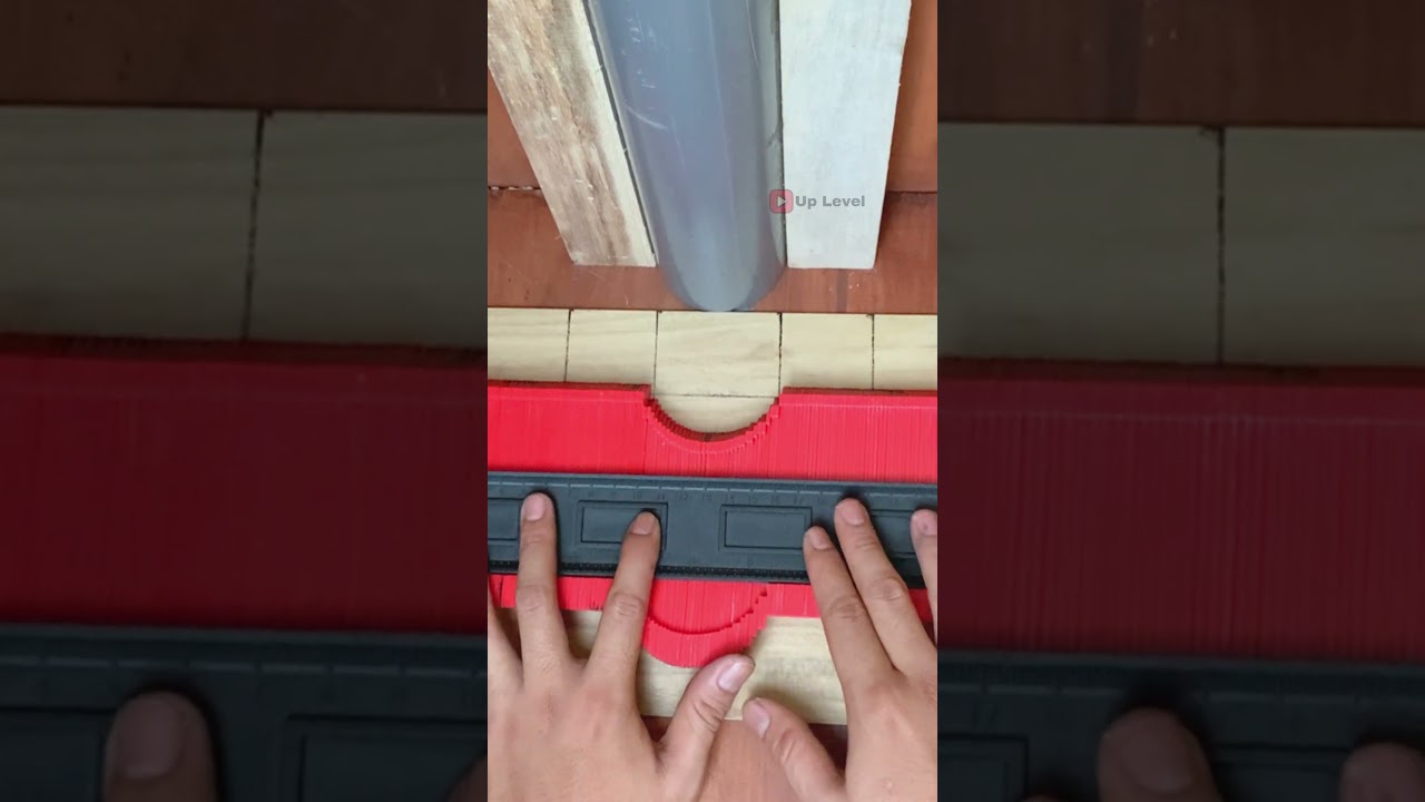 "Perfect Vinyl Cut Around a Pipe – Flawless Flooring Finish! 🔥📐 