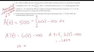 2013 AP Calculus AB FRQs