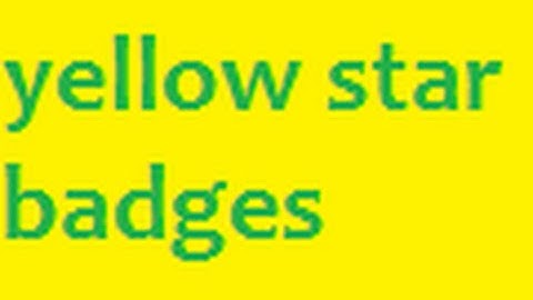 Dr Frances Welsing-Nazi germany Yellow Star Badges