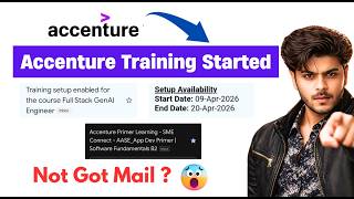 Accenture Biggest Trainings Started | Training Setup &amp; Primers Mails | Accenture Hiring Update