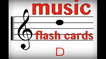 Music Flash Cards: Notes D & F