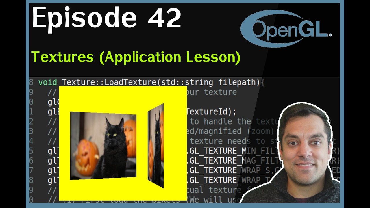Java Opengl Texture Code Example OpenGL Textures - Application - Your first textured quad [Episode 42 ...