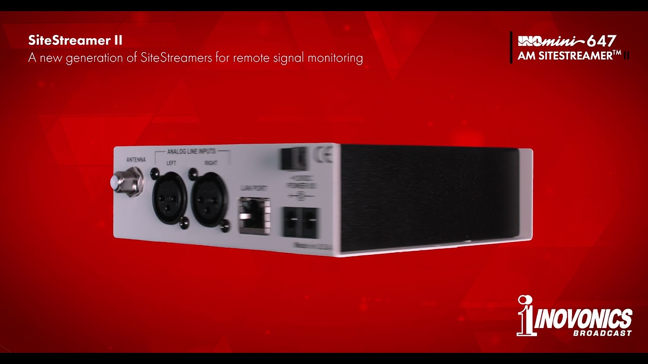 INOmini AM SiteStreamer™ II - Model 647 | Inovonics Broadcast, Inc.