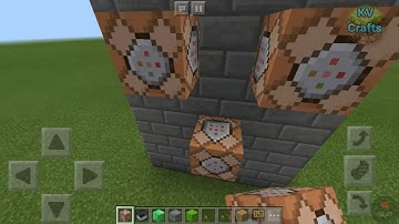 How to make a Working elevator (command blocks) | Minecraft PE | KV Crafts