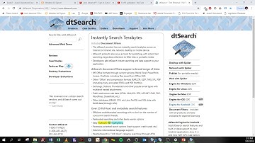 Finding Documents using DT Search