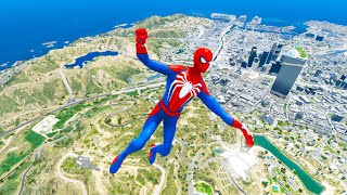 GTA 5 SPIDERMAN RAGDOLLS |  GTA V SPIDERMAN Ragdolls 4k Compilations funny moments jumps/fails ep206