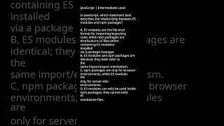 JavaScript Modules Explained ES Modules vs NPM Packages #webdev #programmation #tech