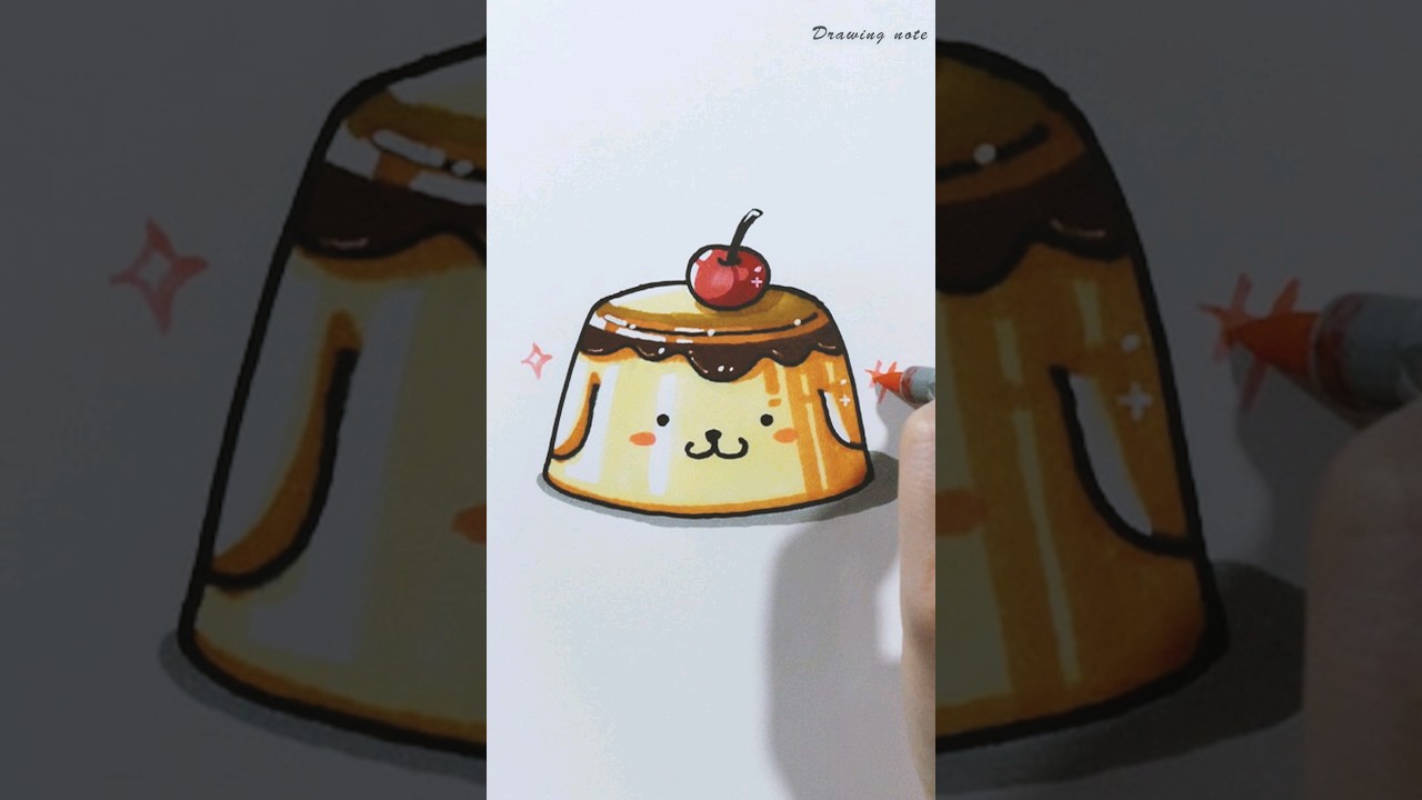 How to Draw Pompompurin Pudding 🍮