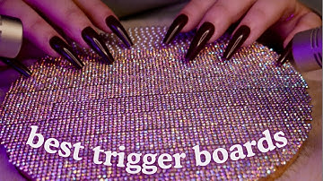 ASMR Tapping & Scratching Trigger Boards I Made (No Talking)