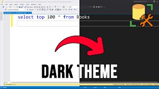 How to Enable Dark Theme in SQL Management Studio