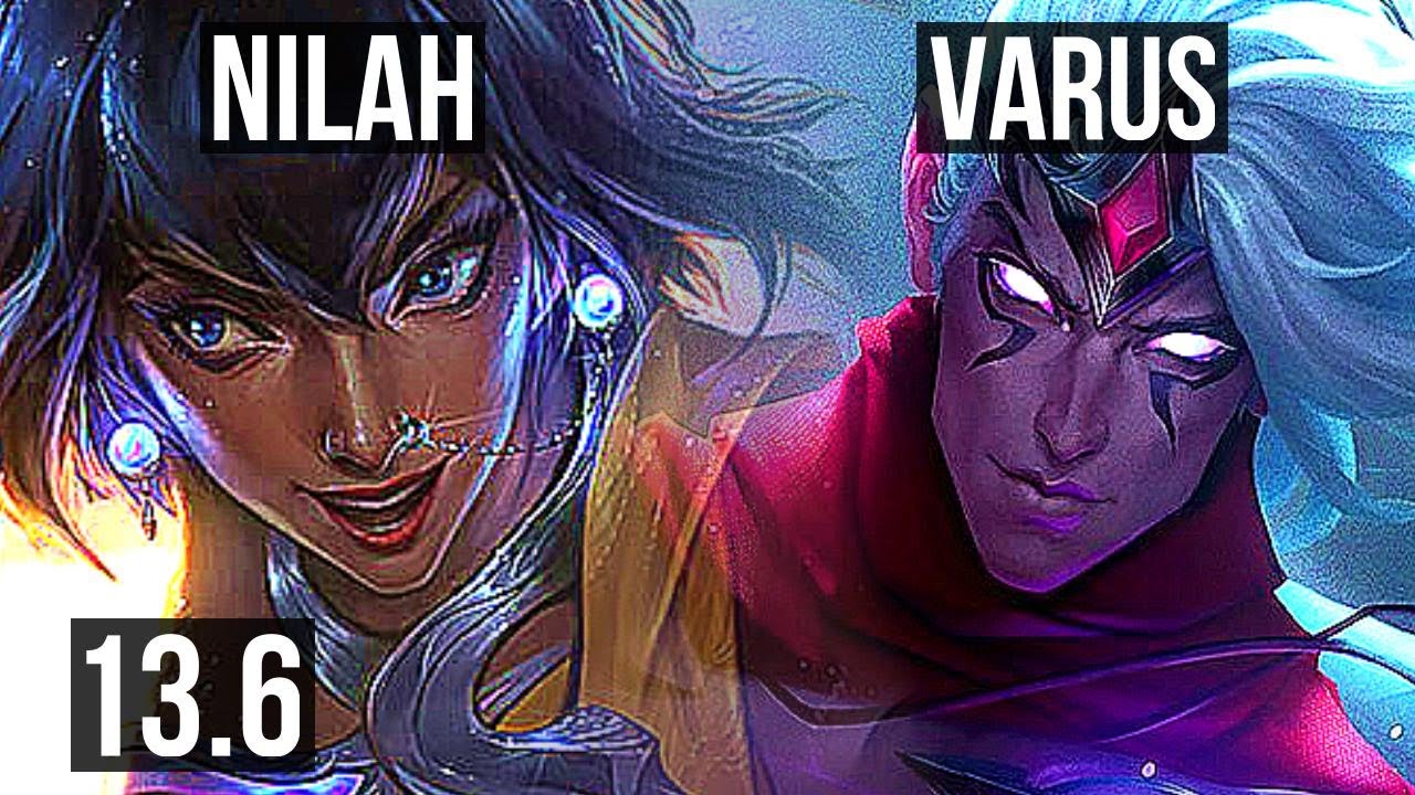 NILAH & Nautilus vs VARUS & Blitz (ADC) | 12/1/8, Legendary, 400+ games | KR Master | 13.6
