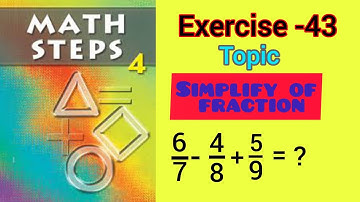 Math steps 4 exercise 43 solution|| Exercise 43 math steps 4 solution ||By-Ayush Anand||