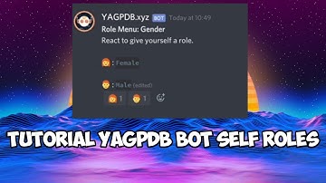 Tutorial Self Roles YAGPDB.xyz BOT Discord