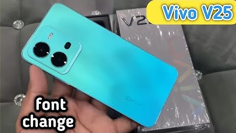 Font style in Vivo V25 , how to change font style in Vivo V25 , Vivo V25 font style setting