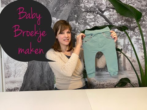 Baby broekje naaien/ boorden aanzetten