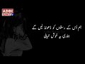 Urdu poem  sad poetry  urdu poetry       adbi rang tv