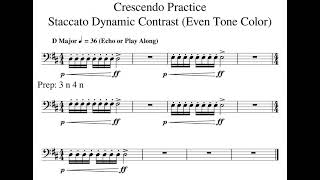 14 Staccato Cresendo 16th notes D Major